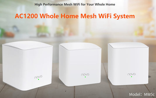 Tenda Nova Whole Home Mesh WiFi System AC1200 MW5C (3pk)
