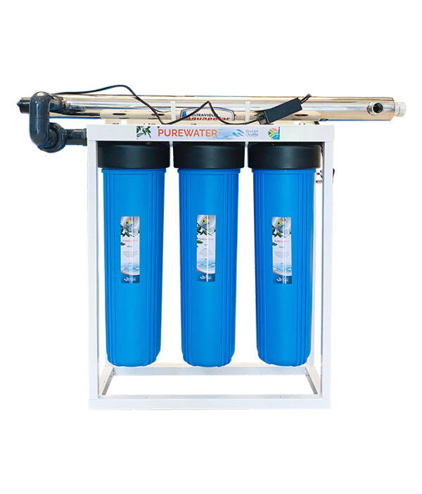 Whole House Water Filtration System With Ultraviolet Disinfection System